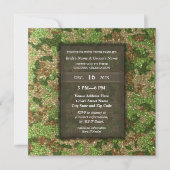 Elegant Modern Glitter Camouflage Military Wedding Einladung (Vorderseite)
