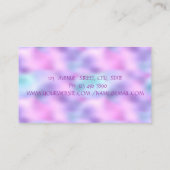 Elegant modern,Glitterie Lippen,Schmuck, holografi Visitenkarte (Rückseite)