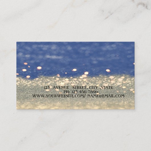 Elegant Modern Glittery Bokeh,Imitate Lashes Visitenkarte (Rückseite)