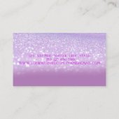 Elegant Modern,Glitzer Bokeh Ombre Lips Visitenkarte (Rückseite)