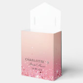 Elegant Modern Glitzer Brautparty Geschenkscha Geschenkschachtel (Geöffnet)
