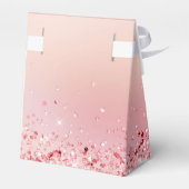 Elegant Modern Glitzer Brautparty Geschenkscha Geschenkschachtel (Rückseite)