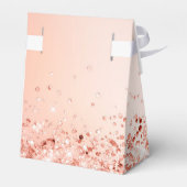 Elegant Modern Glitzer Brautparty Geschenkscha Geschenkschachtel (Rückseite)