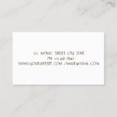 Elegant modern, Glitzer Lashes, Pinselstriche Visitenkarte (Rückseite)