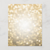 Elegant Modern Gold 50. Geburtstagsparty Einladung Flyer (Hinten)