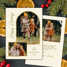 Elegant Modern Gold Arch 3 Photo Happy