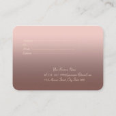 Elegant Modern Gold Confetti Rabattkarte (Rückseite)