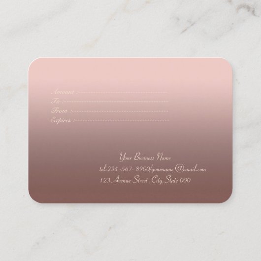 Elegant Modern Gold Confetti Rabattkarte (Rückseite)