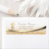 Elegant Modern Gold Glittery Bokeh, Ananas (Insitu)