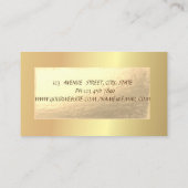 Elegant modern , Gold , Spitze Visitenkarte (Rückseite)