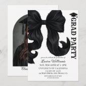 Elegant Modern Graduation Einladung (Vorne/Hinten)