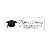 Elegant Modern Graduation Return Address (Vorne)