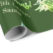 Elegant Modern Green Christmas Tree Chic Geschenkpapier (Rolleneckpunkt)