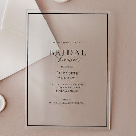 Elegant, modern, Handschrift, Brautparty Acryleinladungen