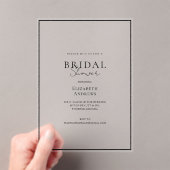 Elegant, modern, Handschrift, Brautparty Acryleinladungen (Insitu (Handheld))