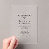 Elegant, modern, Handschrift, Hochzeit Acryleinladungen (Insitu (Handheld))