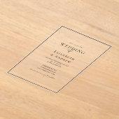 Elegant, modern, Handschrift, Hochzeit Acryleinladungen (Ablage )