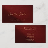 Elegant Modern Handwritten Script Template Custom Visitenkarte (Vorne/Hinten)