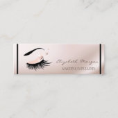 Elegant modern,Imitate Lashes,Makeup Artist Mini Visitenkarte (Vorderseite)