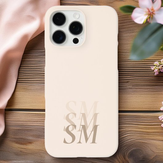 Elegant Modern Initial Monogram Case-Mate iPhone Hülle
