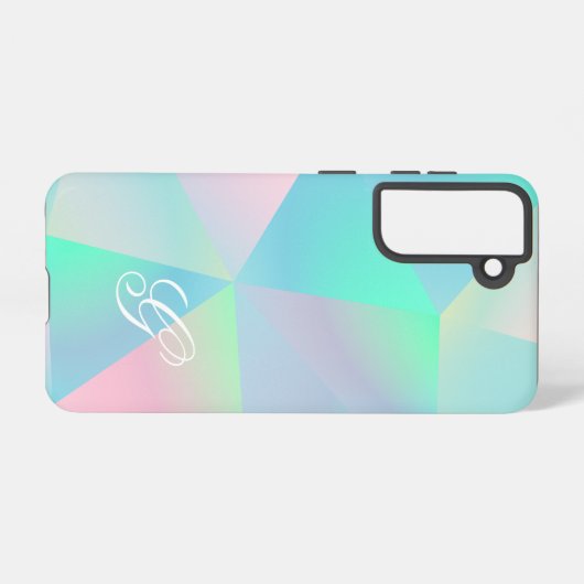 Elegant Modern Initial Samsung Galaxy Hülle (Rückseite (Horizontal))