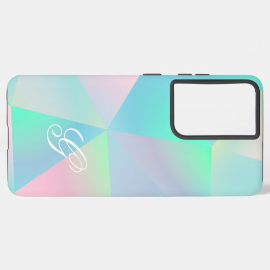 Elegant Modern Initial Samsung Galaxy Hülle (Linke Seite)