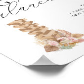 Elegant Modern Jenga Gästebuch Wedding Sign (Ecke)