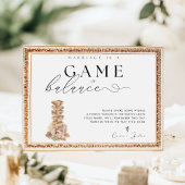 Elegant Modern Jenga Gästebuch Wedding Sign