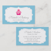 Elegant, modern, kleiner Kuchen, Bäckerei Visitenkarte (Vorne/Hinten)