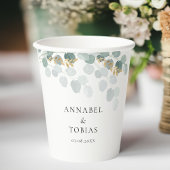 Elegant Modern Leafy Pappbecher