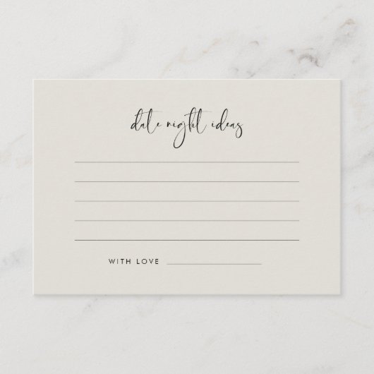 Elegant Modern Light Sage Green Datum Ideen Begleitkarte (Vorderseite)