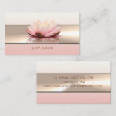 Elegant Modern Lotus Luxury Beruflich Visitenkarte (Vorne/Hinten)