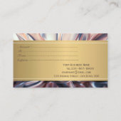 Elegant Modern Luxury Gold Confetti Abstract Rabattkarte (Rückseite)