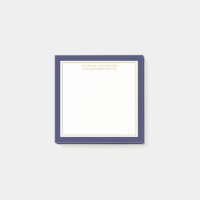 Elegant & modern Marine/weiß/Gold Personalisiert