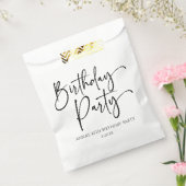Elegant Modern Minimalist Birthday Party Geschenktütchen (Versiegelt)