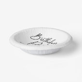 Elegant Modern Minimalist Birthday Party Pappteller (Gewinkelt)