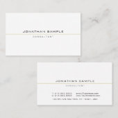 Elegant Modern Minimalist Create Your Own Visitenkarte (Vorne/Hinten)