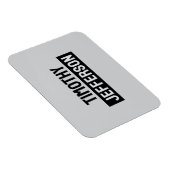 Elegant Modern Minimalist Own Name Magnet (Rechte Seite)