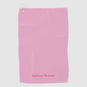 Elegant Modern Minimalist Professional Basic Pink  Golfhandtuch (Vorderseite)