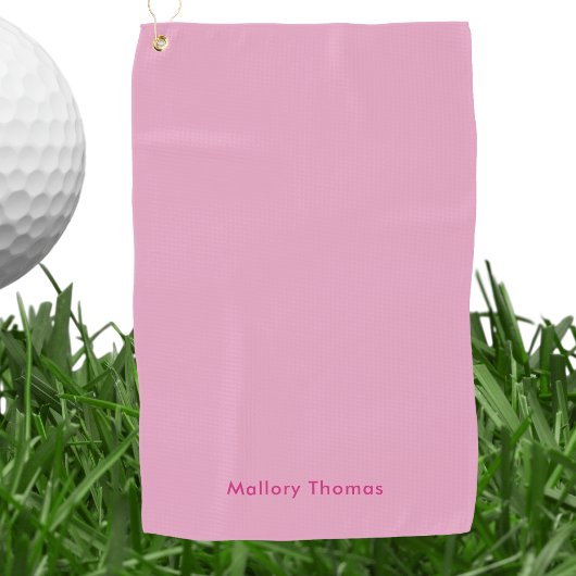Elegant Modern Minimalist Professional Basic Pink  Golfhandtuch