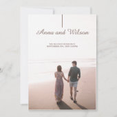 Elegant & modern mit Ankündigung von Hochzeiten im (Vorderseite)