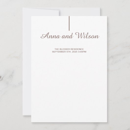 Elegant & modern mit Ankündigung von Hochzeiten im (Vorderseite)