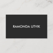 Elegant Modern mit QR-Code Visitenkarte (Vorderseite)