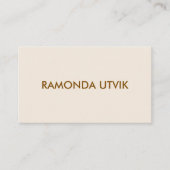 Elegant Modern mit QR-Code Visitenkarte (Vorderseite)