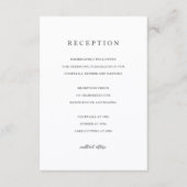 Elegant Modern Neutral Wedding Begleitkarte (Vorderseite)