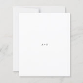 Elegant Modern Neutral Wedding Invitation (Rückseite)