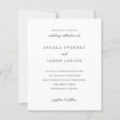 Elegant Modern Neutral Wedding Invitation (Vorderseite)
