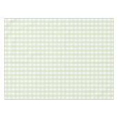 Elegant Modern Pastel Green Gingham Pattern Spring Tischdecke (Vorderseite (Horizontal))