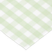 Elegant Modern Pastel Green Gingham Pattern Spring Tischdecke (Schrägansicht)