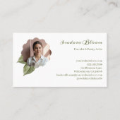 Elegant Modern Pastry Chef Bakery 3 Photo Collage Visitenkarte (Rückseite)